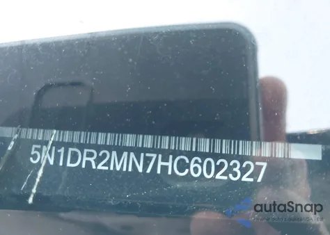 2017 Nissan Pathfinder Platinum from USA, damaged, VIN 5N1DR2MN7HC602327